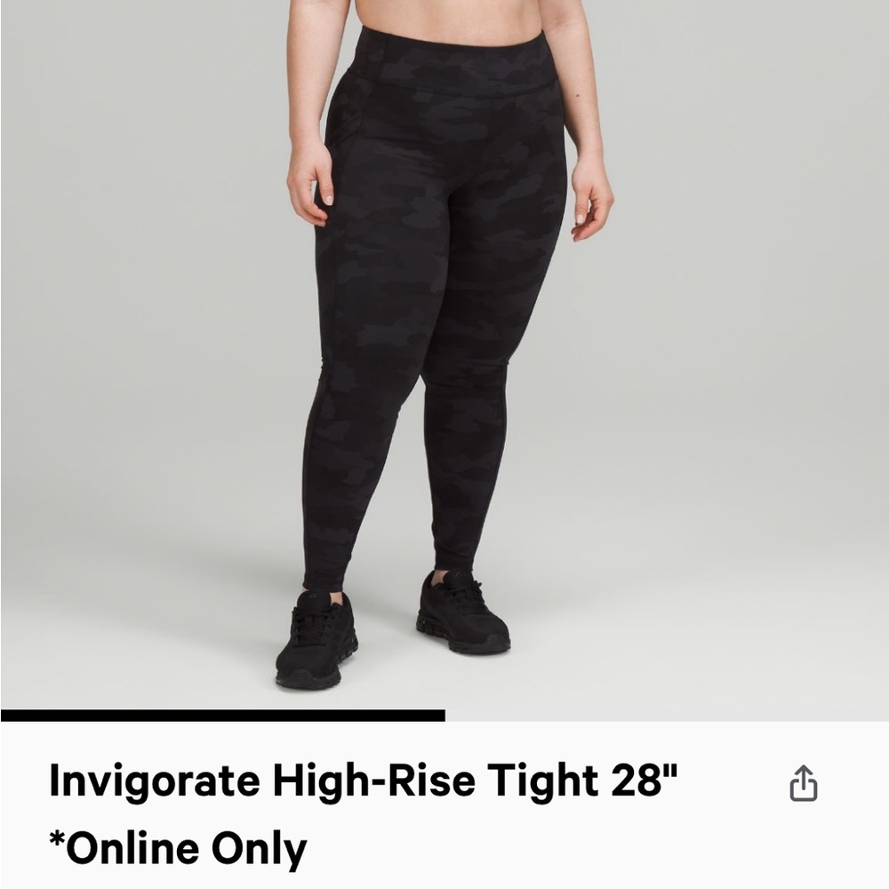 Lululemon invigorate legging 28”